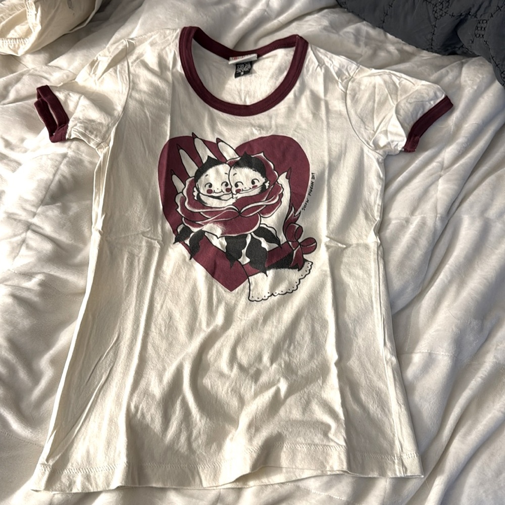 Kewpie ringer tee